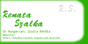renata szalka business card