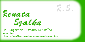 renata szalka business card